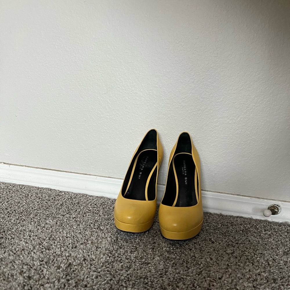 Yellow heels